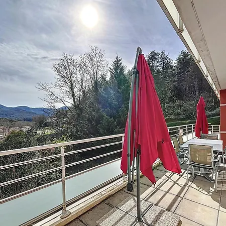 Bel F3 Climatise Avec Parkings, Terrasse Et Vue Sur Montagnes A 50m Du Centre Et Des Thermes - Fr-1-451-213 *