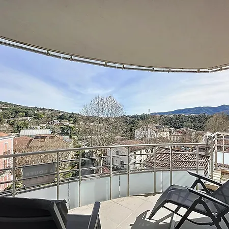 Apartman Bel F3 Climatise Avec Parkings, Terrasse Et Vue Sur Montagnes A 50m Du Centre Et Des Thermes - Fr-1-451-213