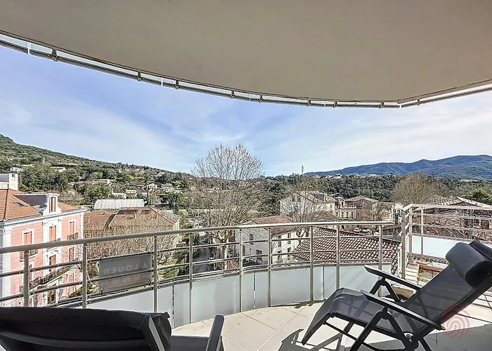Apartamento Bel F3 Climatisé Avec Parkings, Terrasse Et Vue Sur Montagnes à 50m Du Centre Et Des Thermes - Fr-1-451-213
