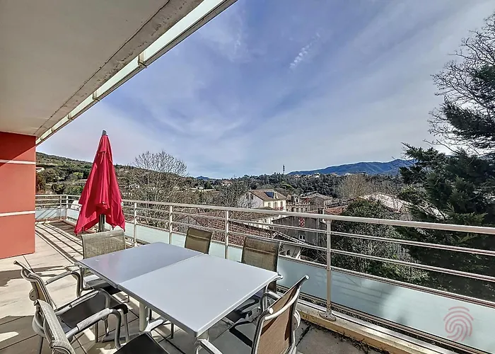 Bel F3 Climatisé Avec Parkings, Terrasse Et Vue Sur Montagnes à 50m Du Centre Et Des Thermes - Fr-1-451-213 * Lamalou-les-Bains
